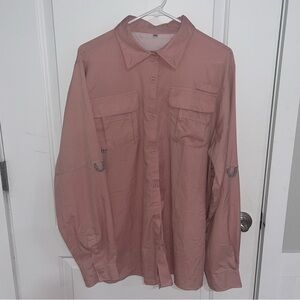 Pink Button-Up Shirt